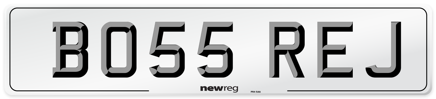 BO55 REJ Number Plate from New Reg